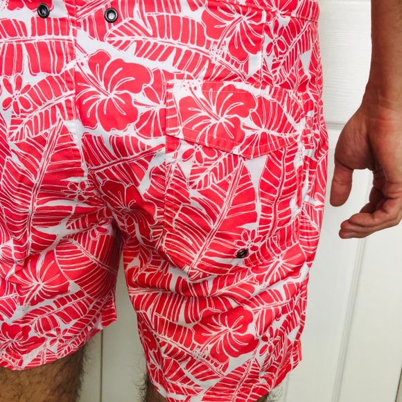 IBIZA Ocean Club Salmon Pink Swim Trunks Shorts - Picture 4 of 8